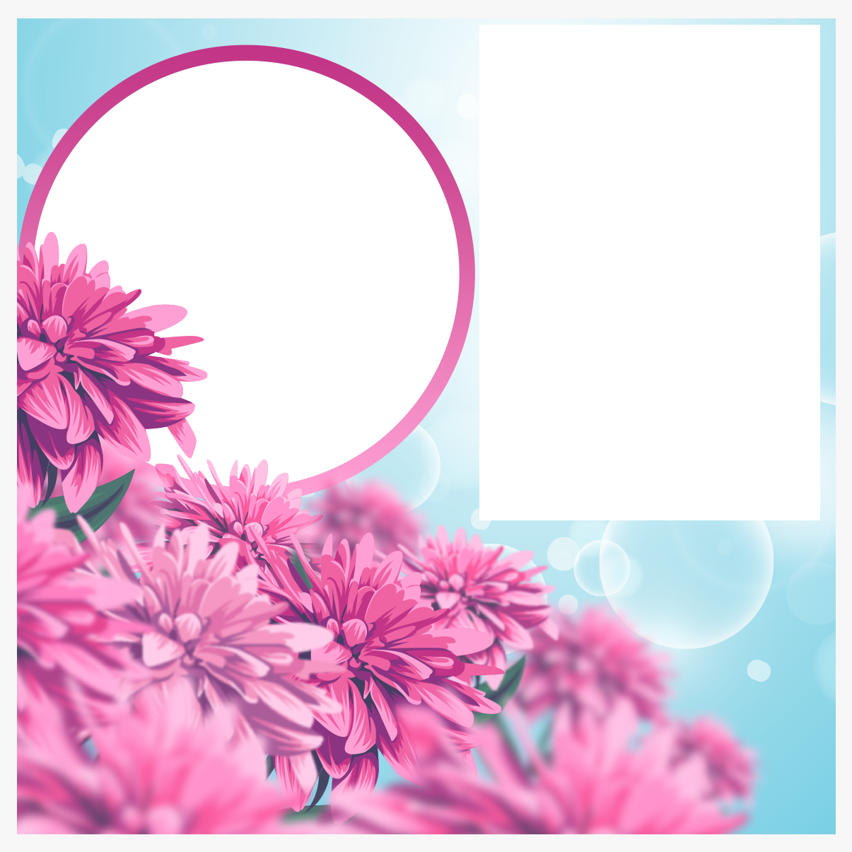 Magnet 10x10 personalizat cu poză și text - Primăvară roz | StarGift.ro