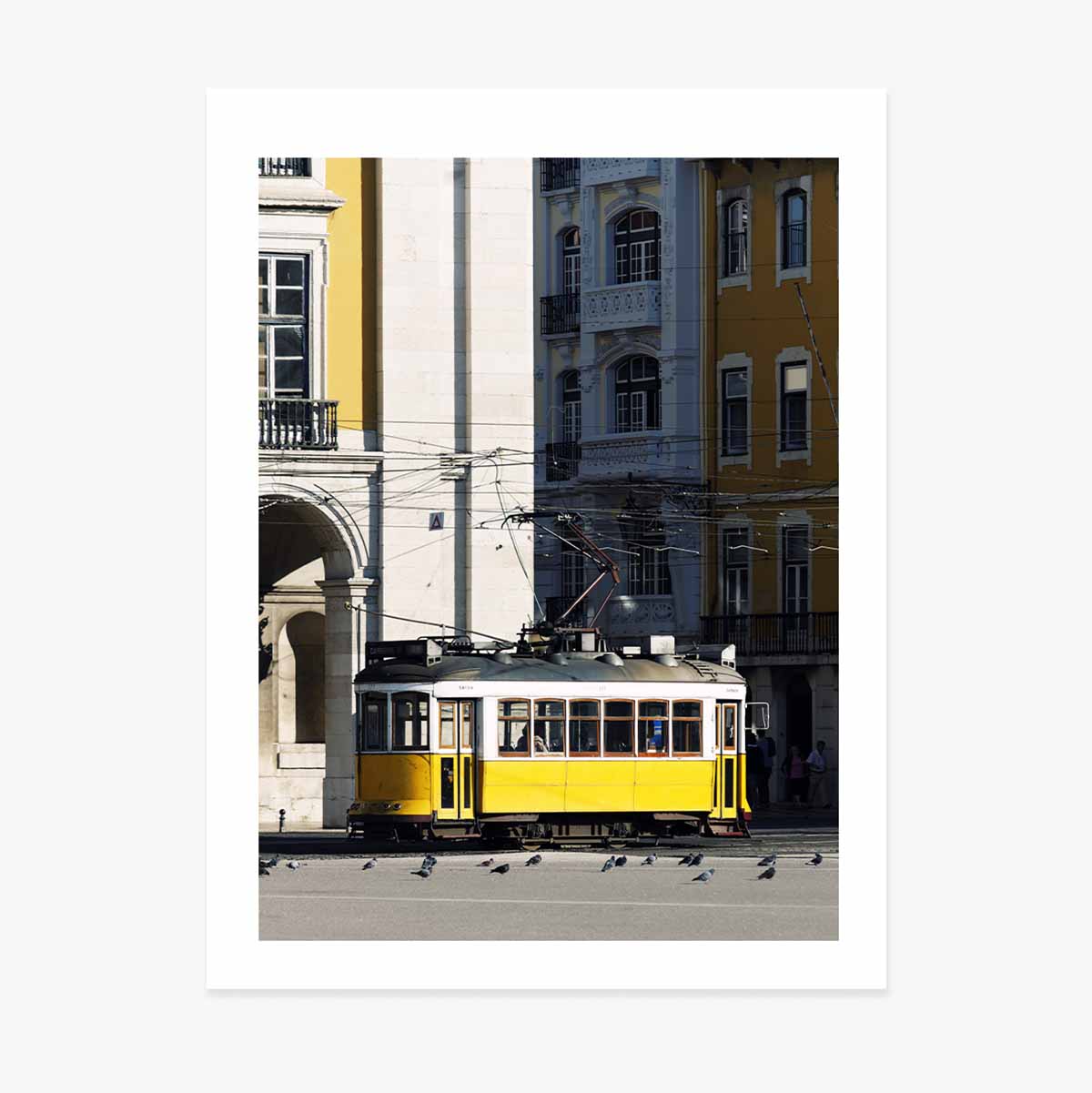 Poster Tramvai galben în Lisabona, Portugalia
